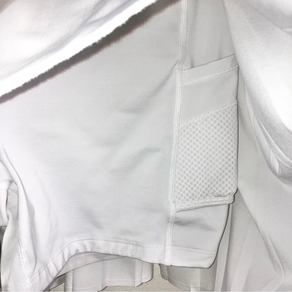 Athleta White Advantage Pleated Tennis Skort - Picture 7 of 8